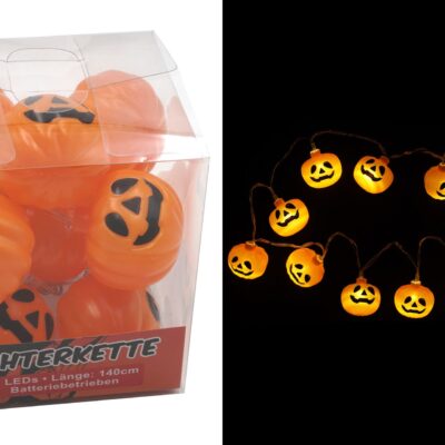 LED fėjų lemputės 'Moliūgas', 10 LEDs, 1,4m