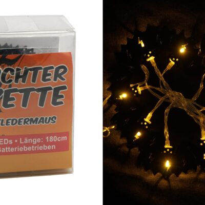 LED fėjų lemputės 'Juodasis šiksnosparnis', 10 LED, 200cm