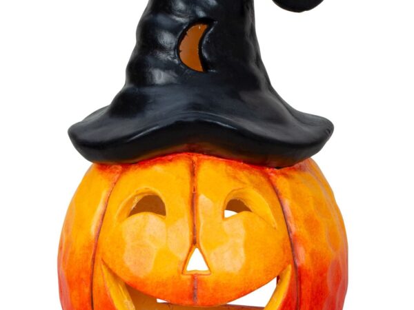 DEK Helovino moliūgas su cilindru, kaip žvakutės laikiklis h=38cm p=24cm