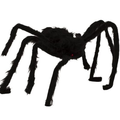 DEK Helovino dekoratyvinis voras, juodas su vielinėmis kojelėmis l=17cm p=apie 70cm