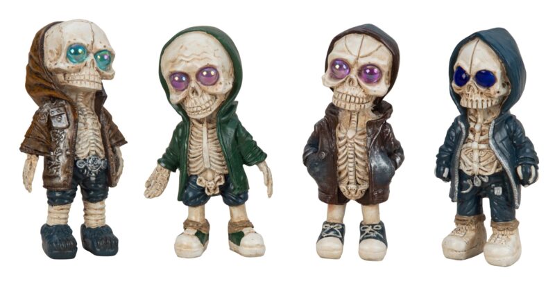 1693 DEK Skeletas KAUKOLĖ stovint aukštis = 16 cm p = 8-9 cm aukštis.