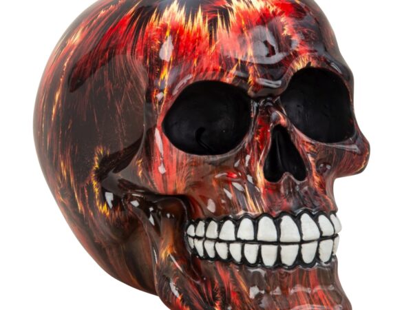 2017 Kaukolė raudona/juoda h=12cm p=15cm