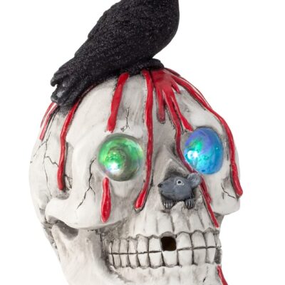 Kaukolės aukštis=24cm p=17cm, LED+garsas plojant