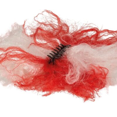 Plaukų segtukai raudonai balti (apie 19 cm)