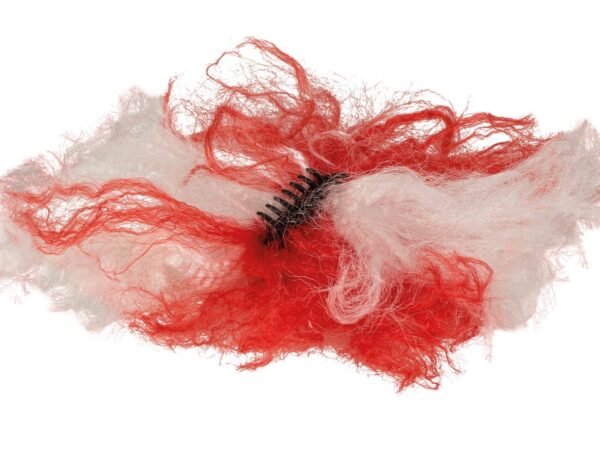 Plaukų segtukai raudonai balti (apie 19 cm)