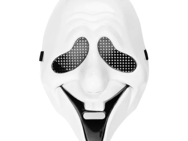 Helovino kaukė balta vaiduoklis 25,5x17cm