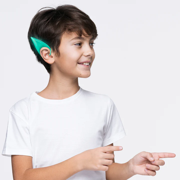 130179-1 Helovino elfų ausys fluorescencinės 12x4 cm