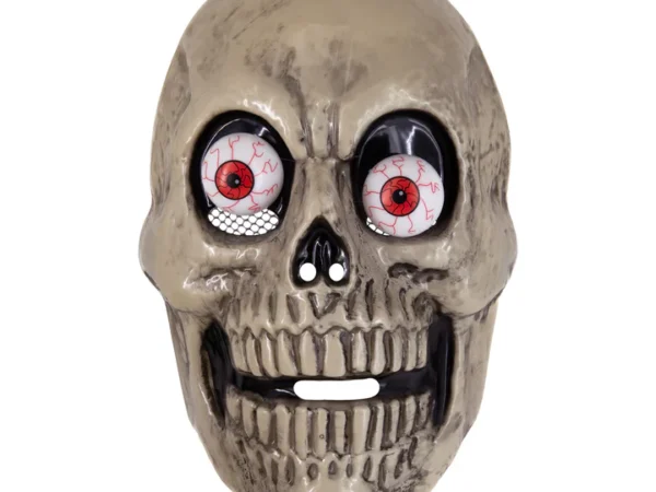 Kaukolės kaukė su judančiomis akimis 18,5x26 cm