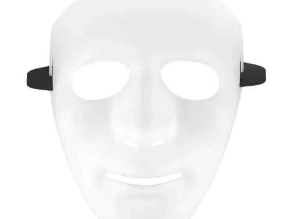 134054 Veido kaukė balta matinė 16,5x18cm