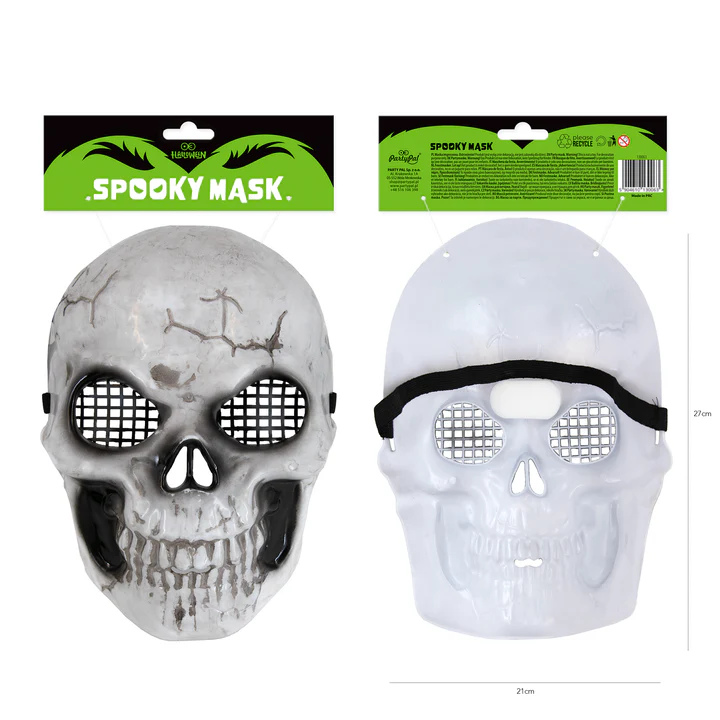 134078-1 Pilka kaukolės kaukė 20,5x27cm