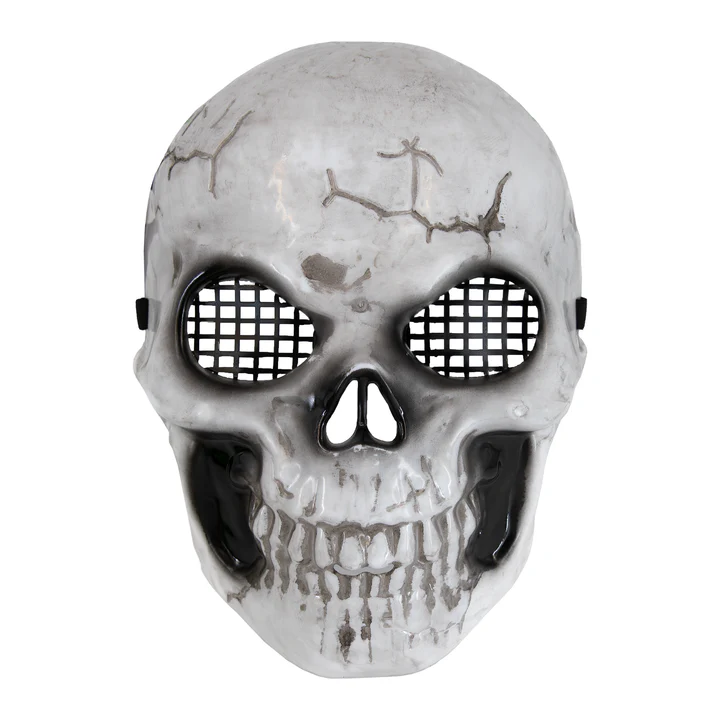 134078 Pilka kaukolės kaukė 20,5x27cm