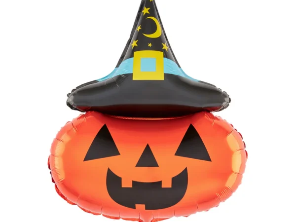 137406 Folijinis balionas Moliūgas su Helovino kepure 64x88cm