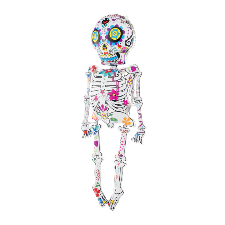 151624-1 Meksikietiškas Halloween Skeleton folijos balionas 158cm