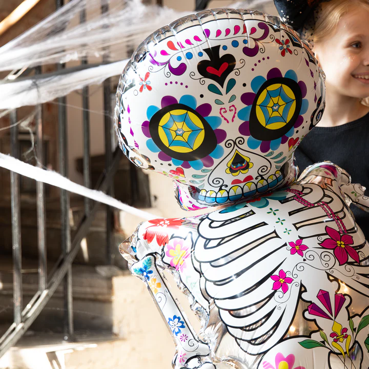 151624-6 Meksikietiškas Halloween Skeleton folijos balionas 158cm