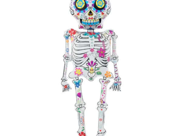 Meksikietiškas Halloween Skeleton folijos balionas 158cm