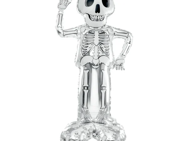151662 Stovintis folijos balionas Halloween Skeleton 156cm