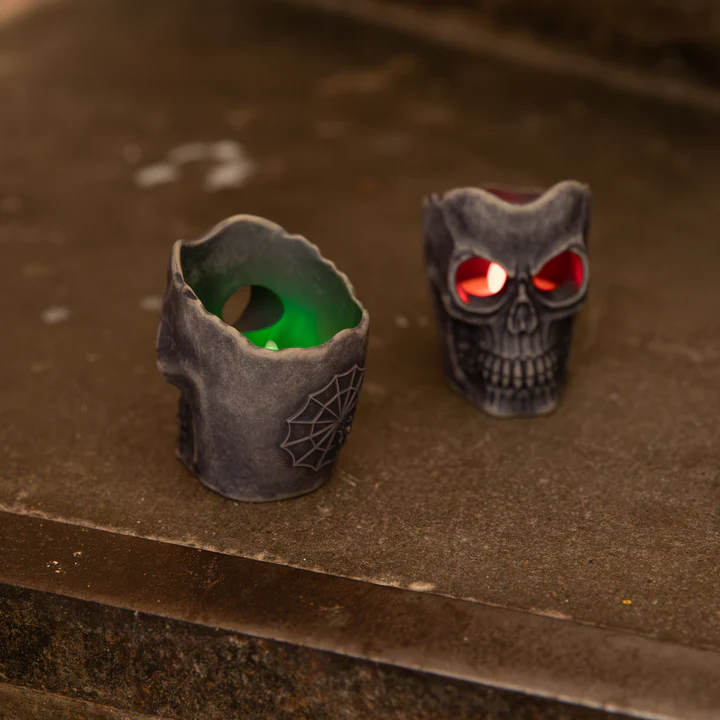 Helovino LED kaukolės lempa