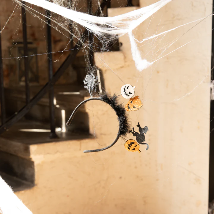 152454-2 Halloween Bows Spider Inc. Galvos juostelė 21x22cm