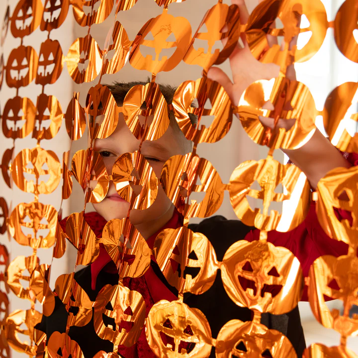 152652-2 Vakarėlio užuolaidos Moliūgai 100x200cm