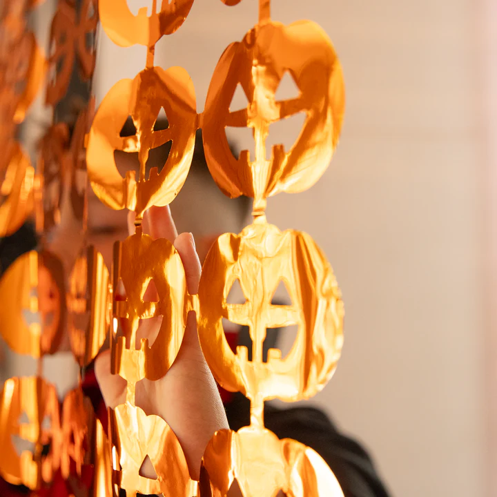 152652-3 Vakarėlio užuolaidos Moliūgai 100x200cm