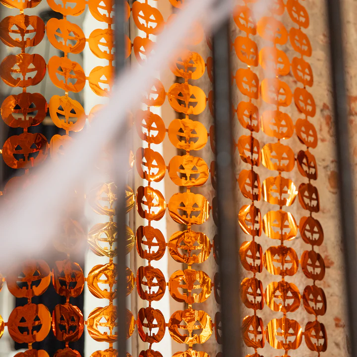 152652-4 Vakarėlio užuolaidos Moliūgai 100x200cm