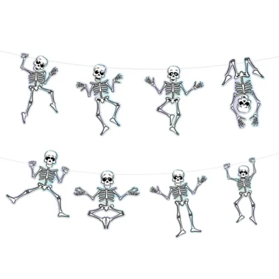 Helovino reklamjuostė Skeletons 200cm