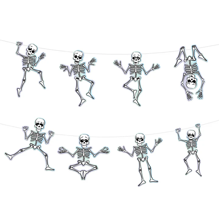 Helovino reklamjuostė Skeletons 200cm