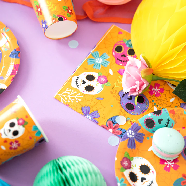 153062-1 Meksikietiškos Helovino servetėlės 10 vnt.