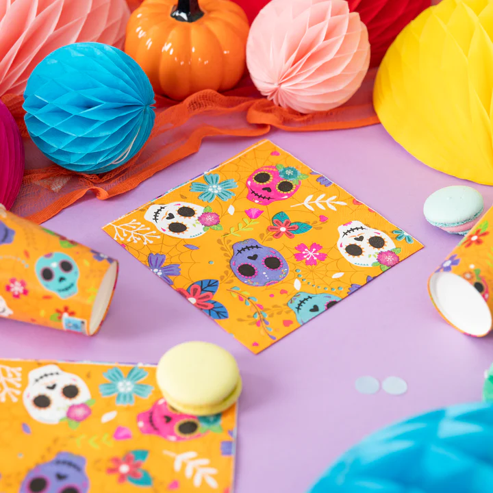 153062-2 Meksikietiškos Helovino servetėlės 10 vnt.