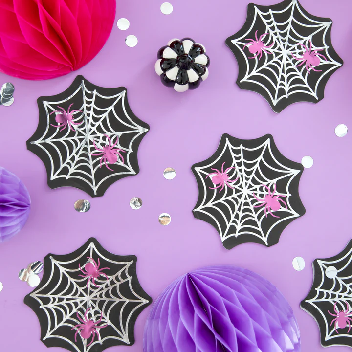Halloween Monsters Spider's web servetėlės ​​10 vnt.