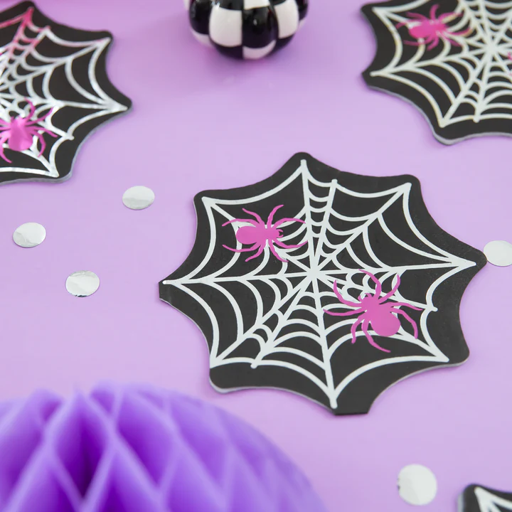 Halloween Monsters Spider's web servetėlės ​​10 vnt.