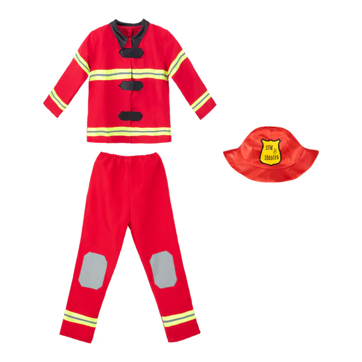 153253-3 Ugniagesio kostiumas vaikams, L dydis