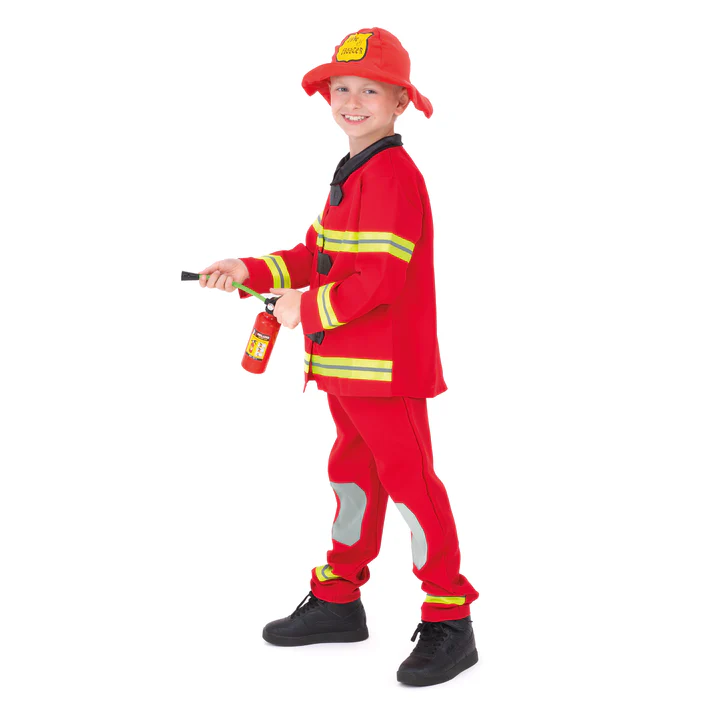 153253-5 Ugniagesio kostiumas vaikams, L dydis