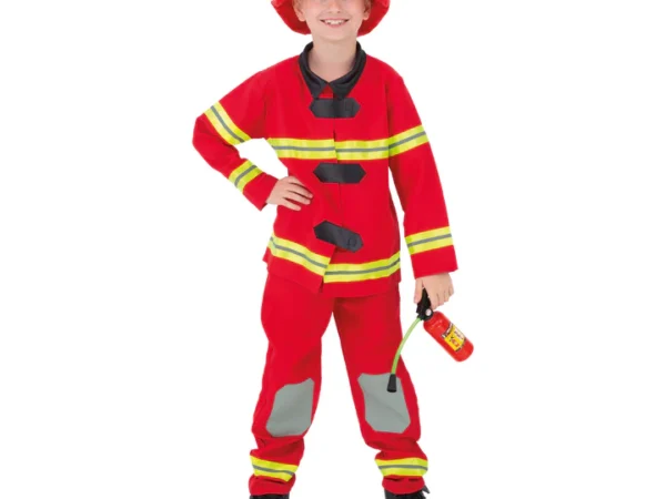 153253 Ugniagesio kostiumas vaikams, M dydis