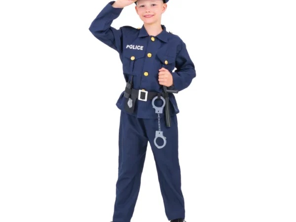 153314 Policininko kostiumas berniukui, M dydis
