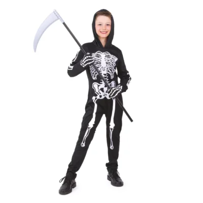 Skeleto kostiumas vaikui, M dydis