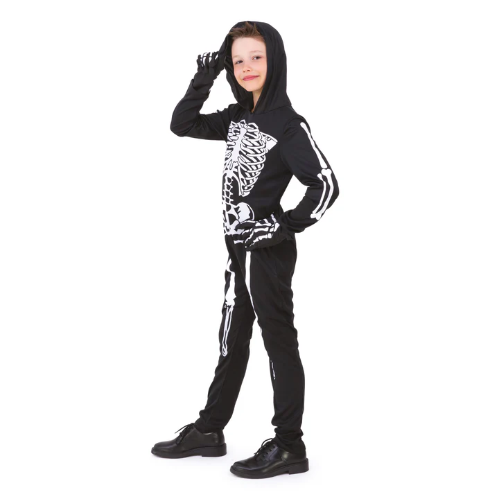 153918-5 Skeleto kostiumas vaikui, M dydis