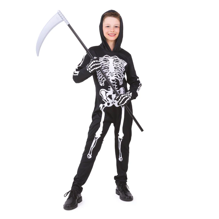 153918 Skeleto kostiumas vaikui, M dydis