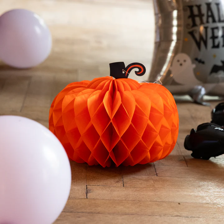 154533-4 Kabantis korio dekoras Helovinas Moliūgai 2 vnt.