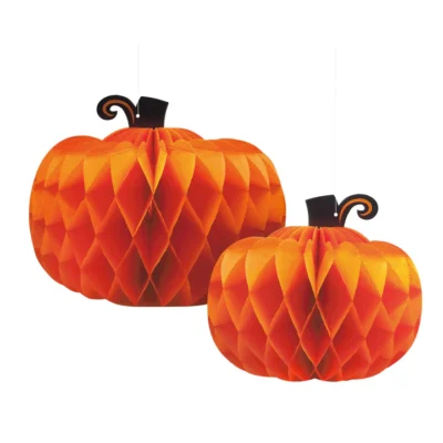 Kabantis korio dekoras Helovinas Moliūgai 2 vnt.