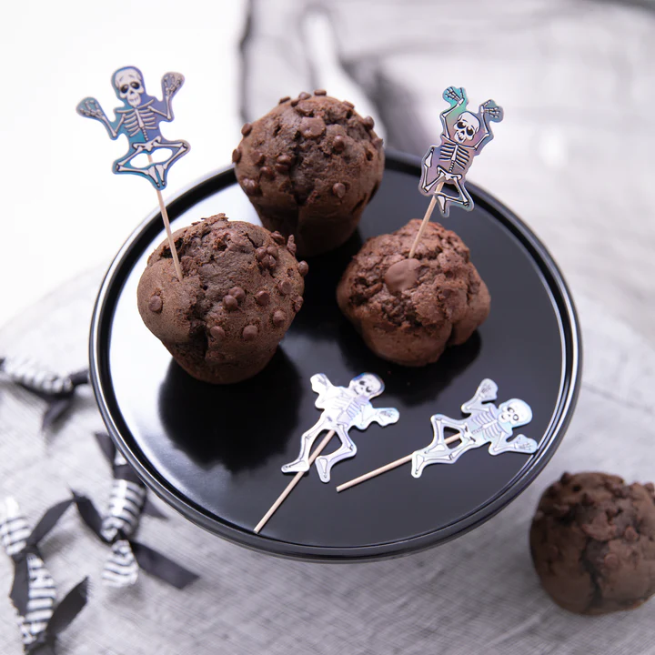 Halloween Skeleton Toppers 6 vnt. sumaišyti