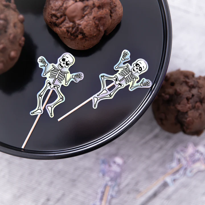Halloween Skeleton Toppers 6 vnt. sumaišyti