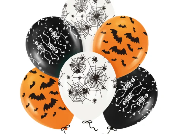 400642 Helovino balionai mix 12 colių 6 vnt. rinkinys