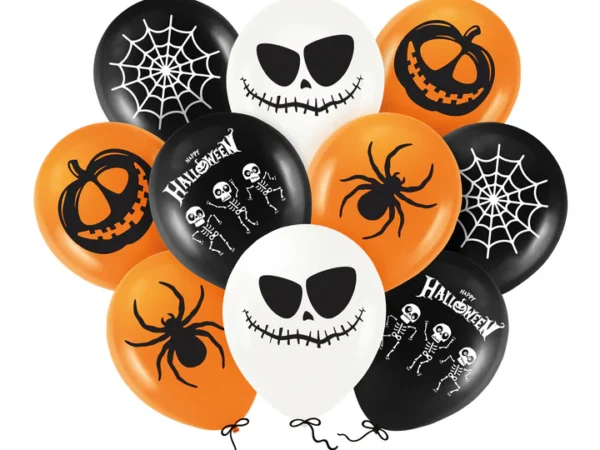 400920 Helovino balionai 12 colių 10 vnt. rinkinys