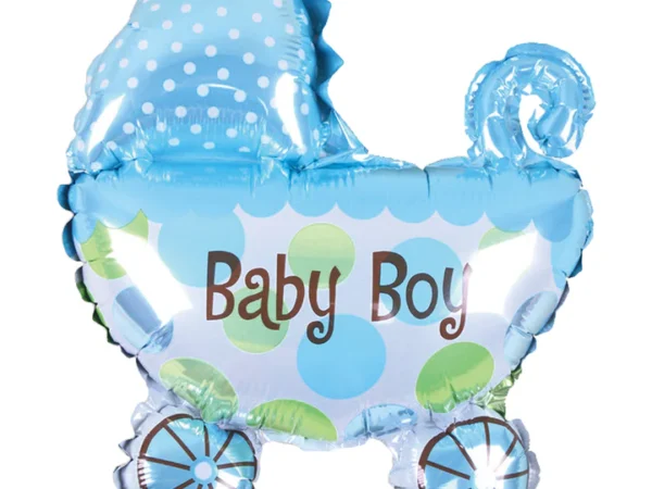 460155 Folijinis balionas Vežimėlis berniukui 67x80cm