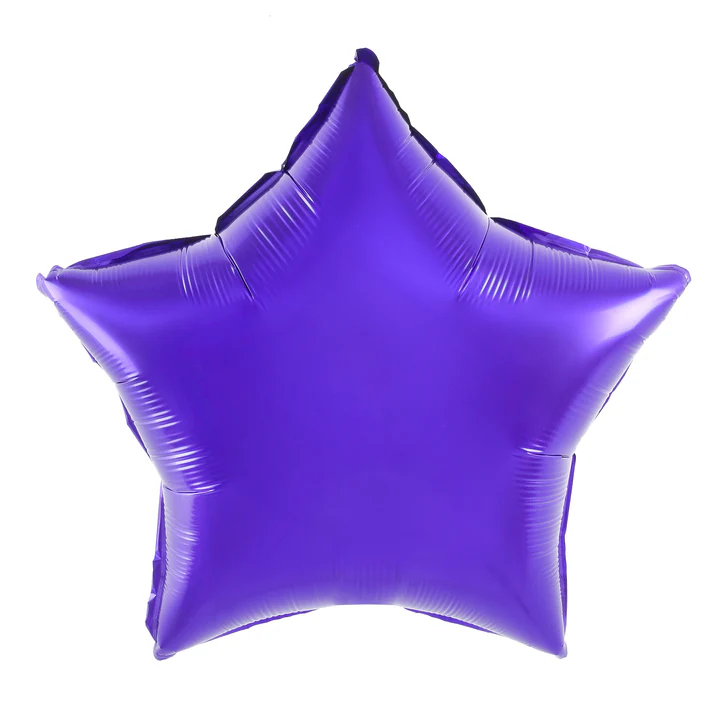 Folijos balionas Star violetinė 18 colių