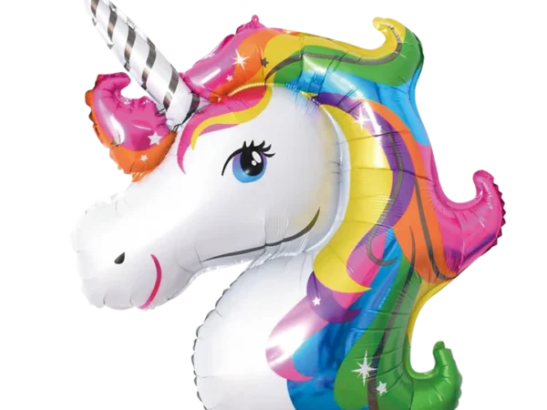 460360 Folijinis balionas Spalvingas vienaragis 87x107cm