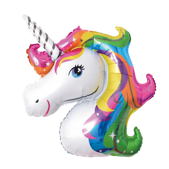 460360 Folijinis balionas Spalvingas vienaragis 87x107cm