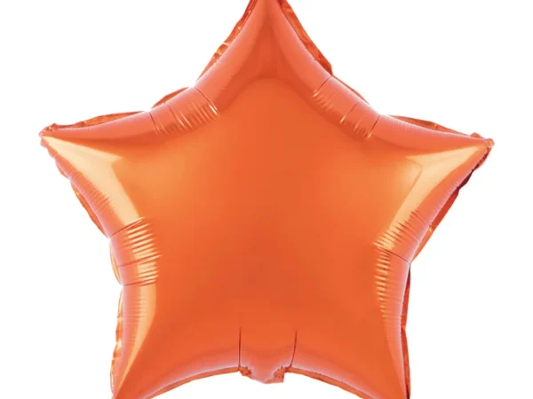 18 colių oranžinės žvaigždės folijos balionas