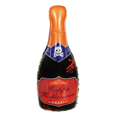 Folijos balionas Happy Halloween butelis 48x99cm